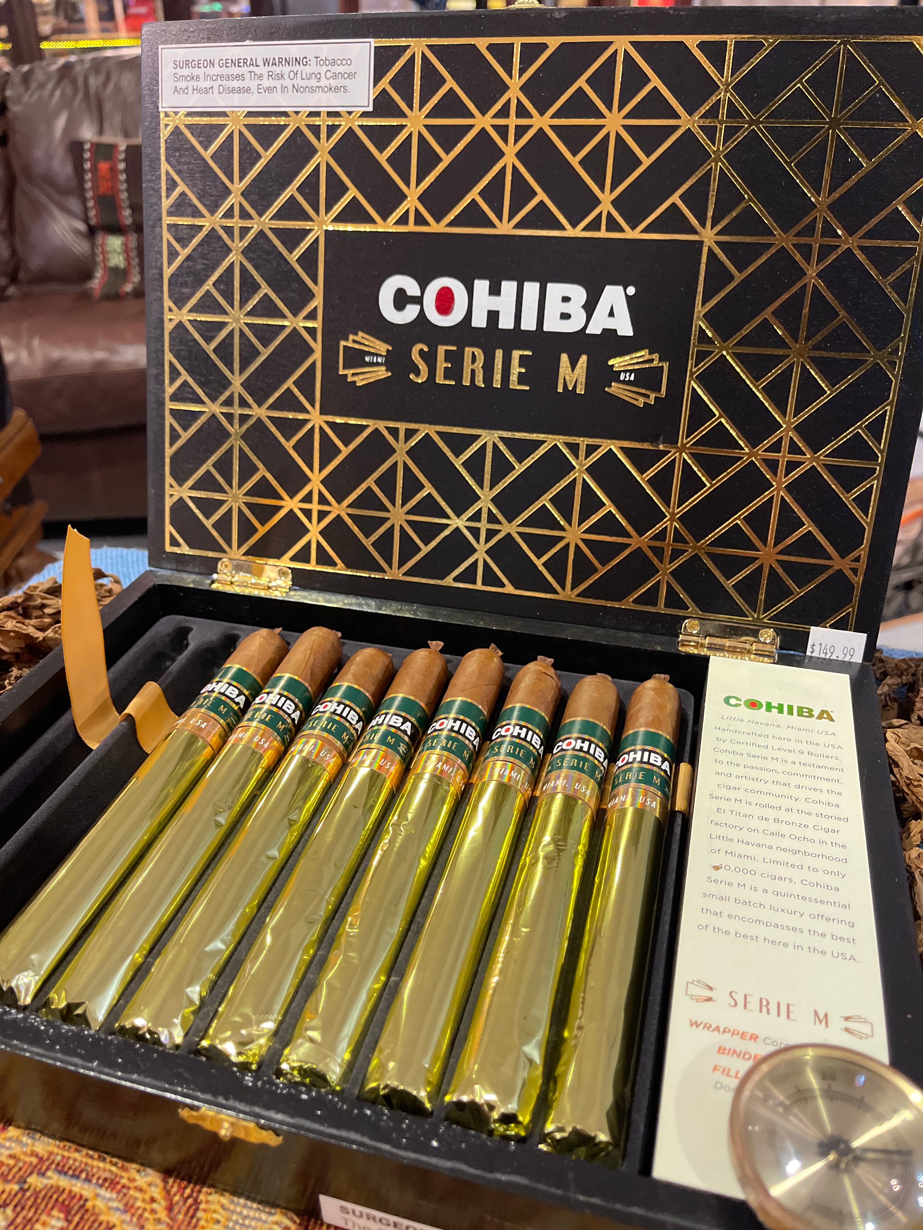 Cohiba Serie M Prominente GOLD Label In the World 1 of 1