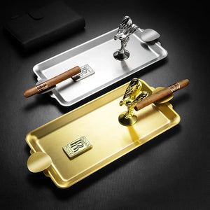 Rolls Royce Gold-Silver CIGARS Cigar Ashtray