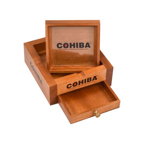 Cohiba 5 Cigar + Wood Ashtray Gift Set Cigars To Go & Cigars Lounge