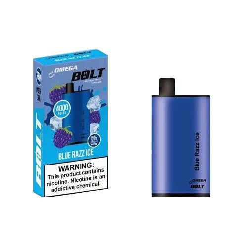 Omega BOLT 4000 PUFF Disposable Vape Device Cigars To Go & Cigars Lounge Omega BOLT 4000 PUFF Disposable Vape Device Cigars To Go & Cigars Lounge