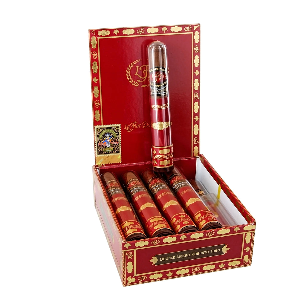 LA FLOR DOMINICANA DOUBLE LIGERO CRYSTAL TUBO ROBUSTO - Cigars To Go