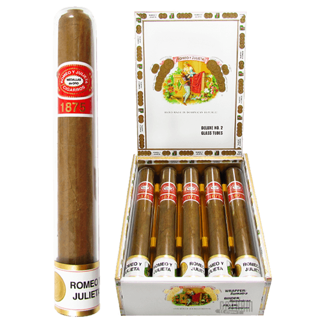 Romeo y Julieta 1875 Deluxe No. 1 Glass Tubes - Cigars To Go