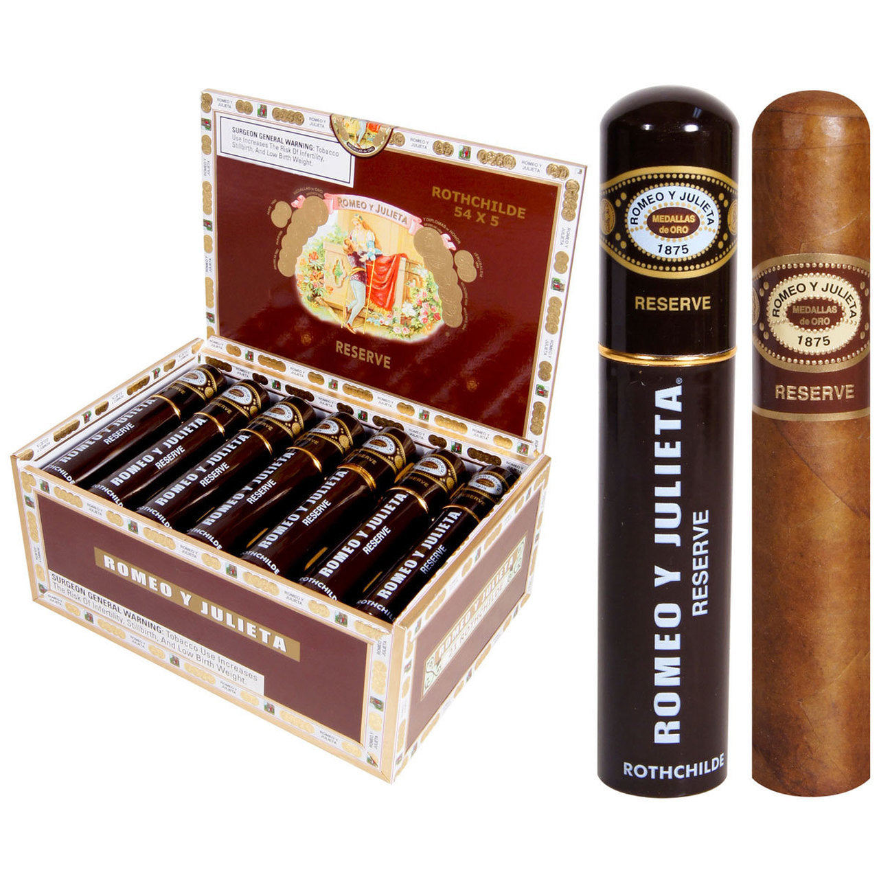 Romeo Y Julieta Reserve Rothchilde Tube - Cigars To Go