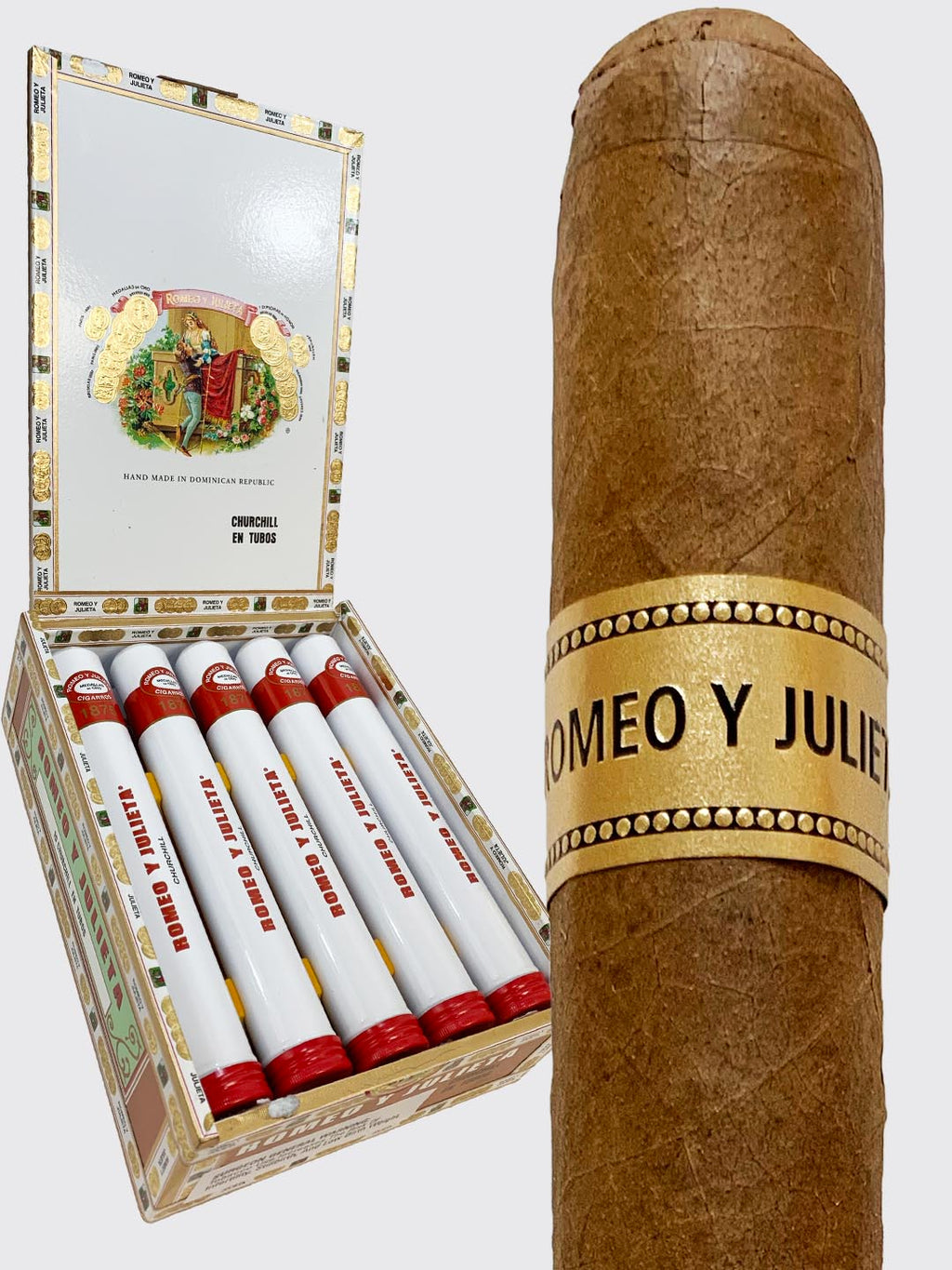 Romeo Y Julieta 1875 Churchill En Tubo - Cigars To Go