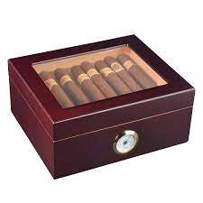 Glass Top Cigar Humidor Cigar Box